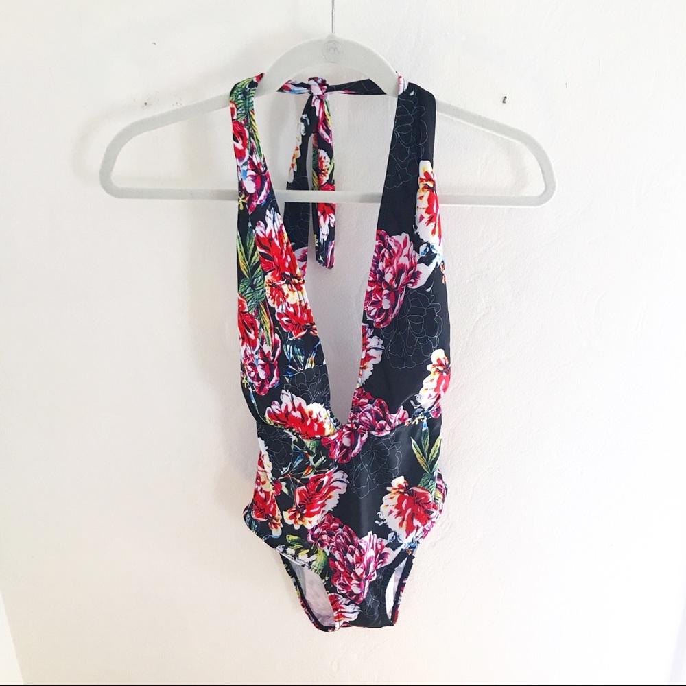 Floral One Piece Bathing Suit